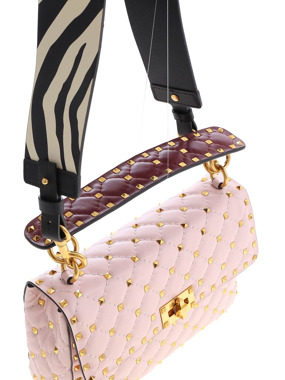 Valentino Garavani Rockstud Spike Shoulder Bag - Pink
