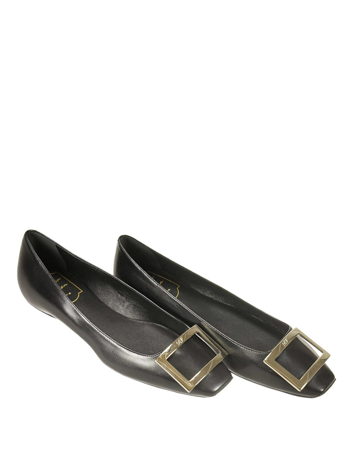 Roger Vivier Trompette flat shoes - ブラック | RVW40415280BSS Roger Vivier Trompette flat shoes - ブラック | RVW40415280BSS