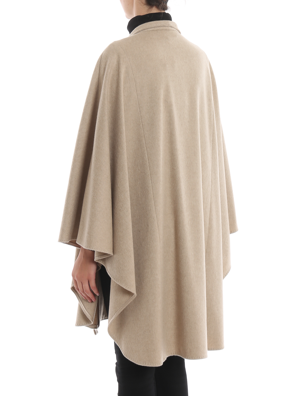 Max Mara Rosa cashmere cape - Beige - Women | 47360297000003 Max Mara Rosa cashmere cape - Beige - Women | 47360297000003
