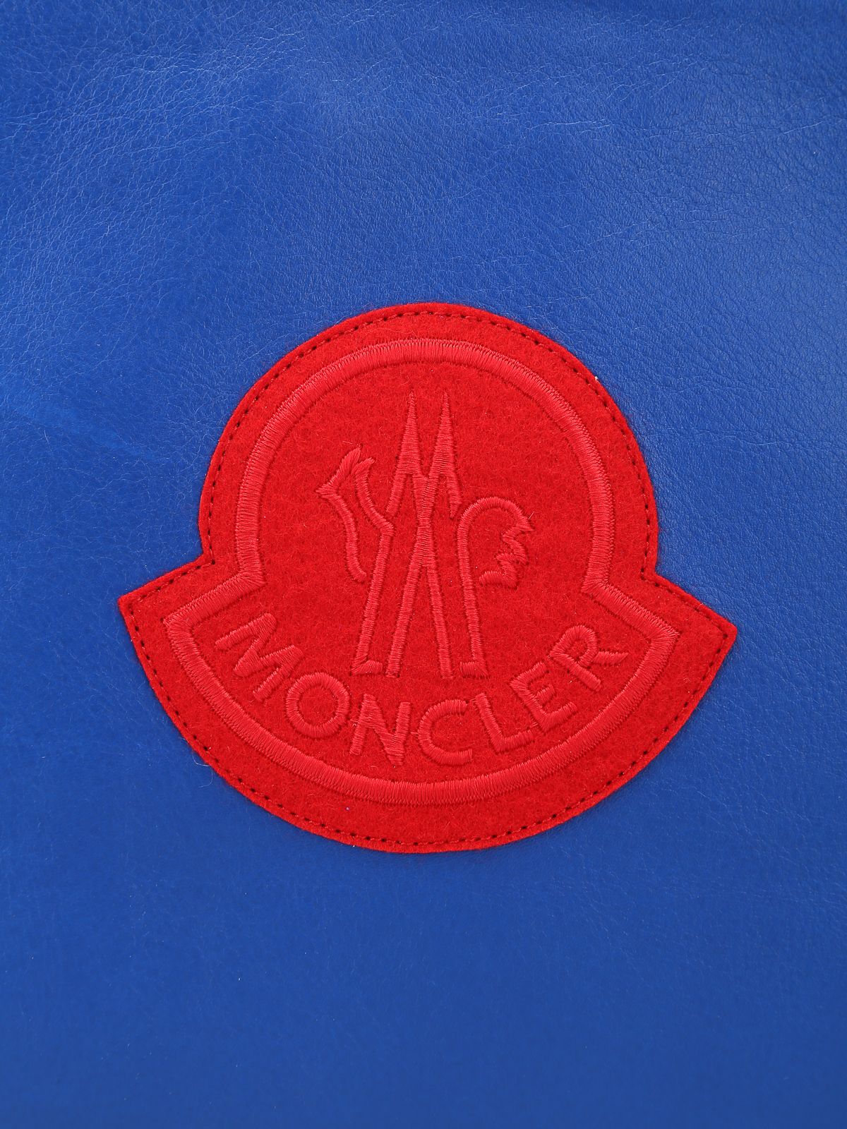 MONCLER Logo-Appliquéd Leather-Trimmed Canvas Pouch for Men