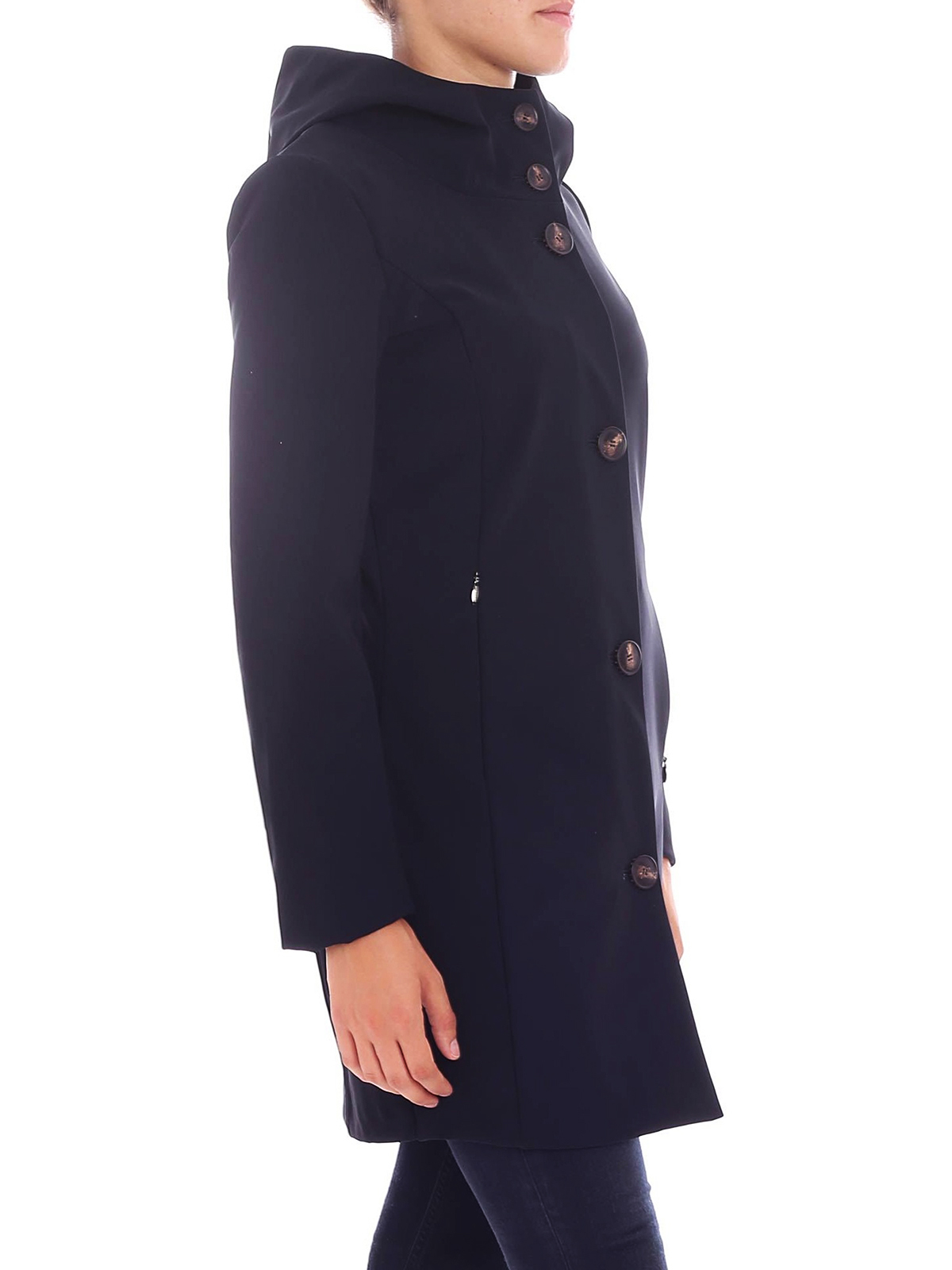 Parkas RRD Roberto Ricci Designs - Thermo Parka Lady black nylon coat -  W1853410
