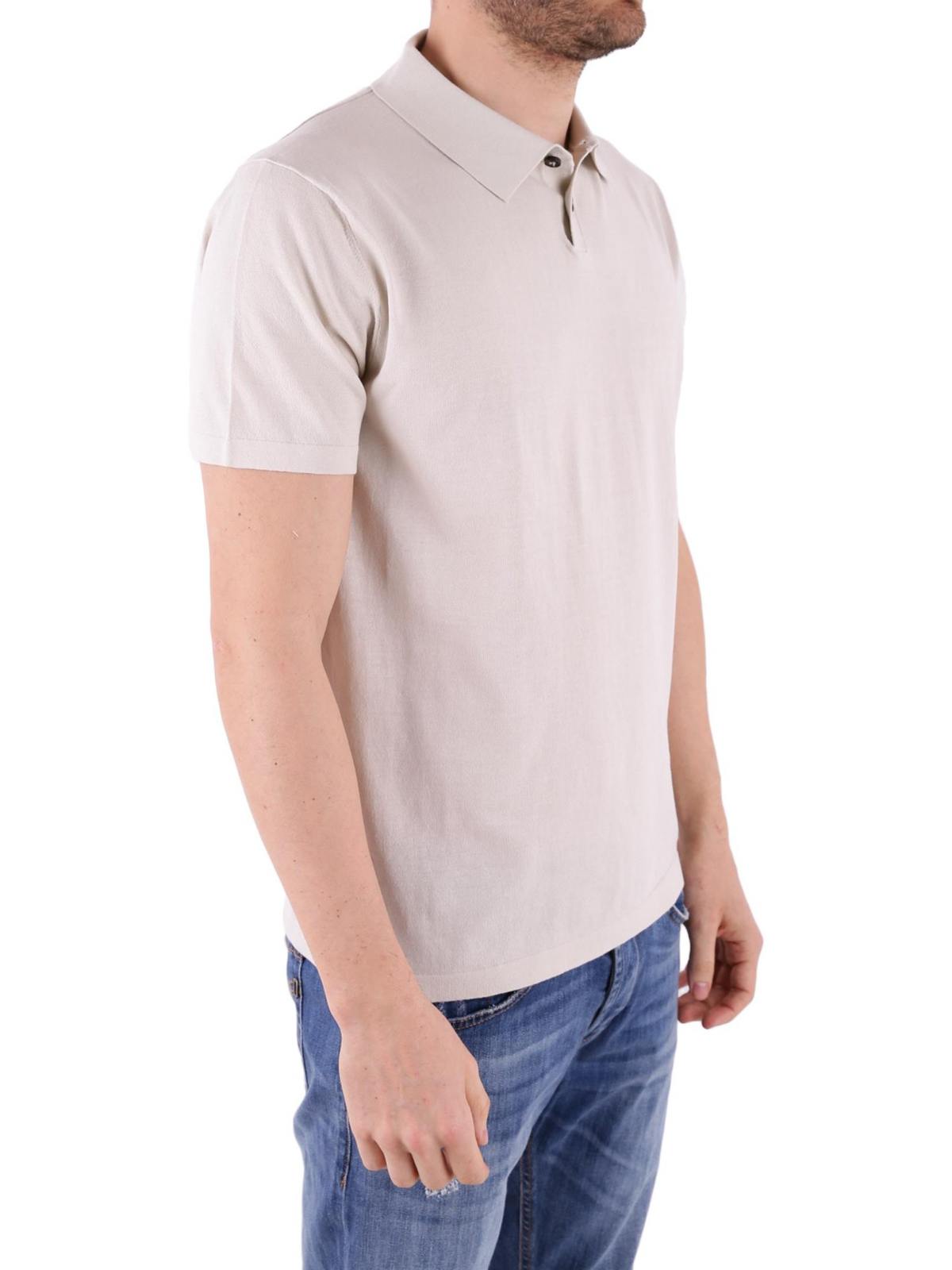 Cotton jersey polo shirt with Web