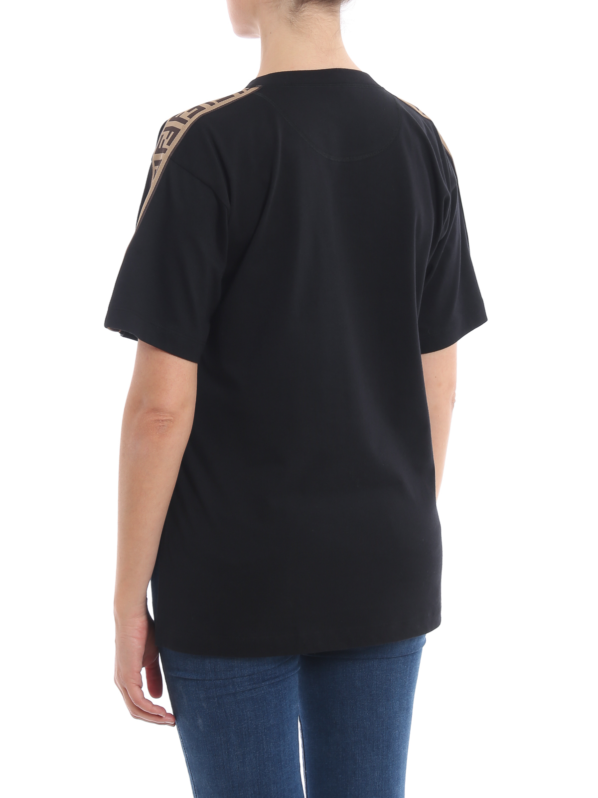 Fendi Tシャツ - オーヴァー - ブラック|FAF073A8WI3IY
