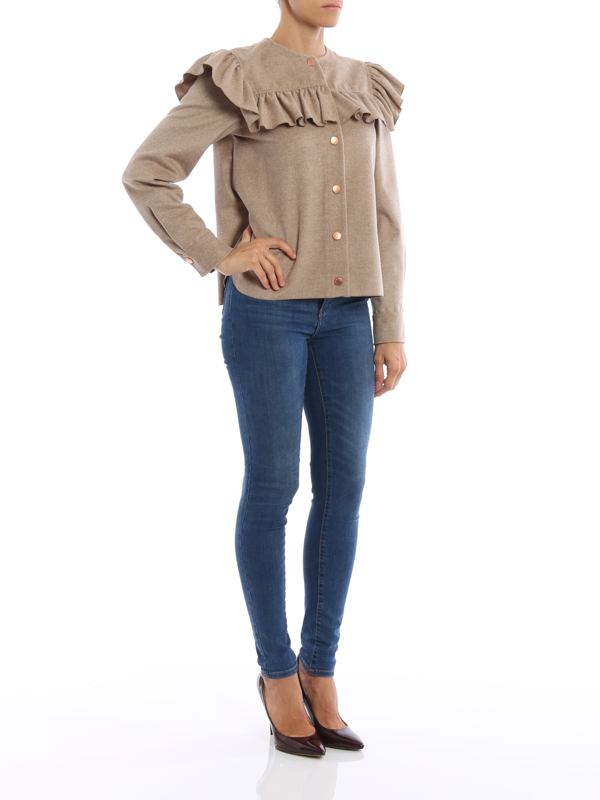 Shop See By Chloé Chaqueta Casual - Beis