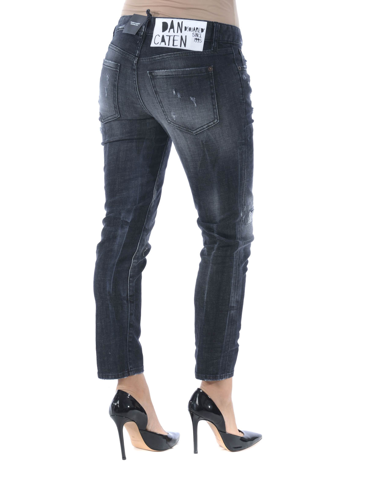 Straight leg jeans Dsquared2 - Runway Straight Cropped jeans ...