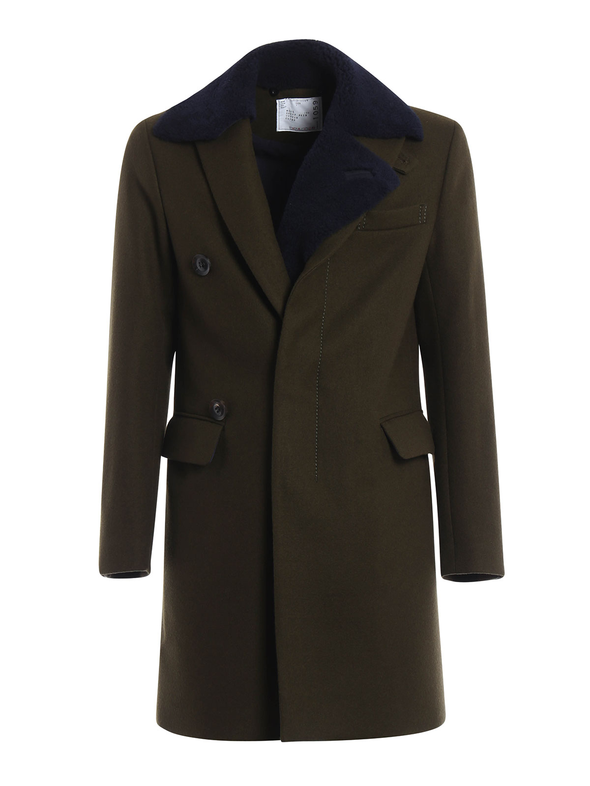 manteau vert foncé homme