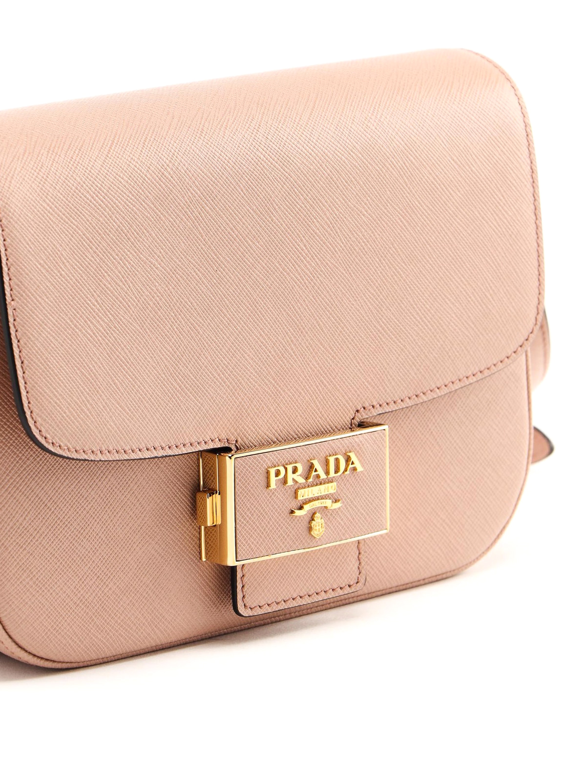 Shop Prada Saffiano-Leather Shoulder Bag