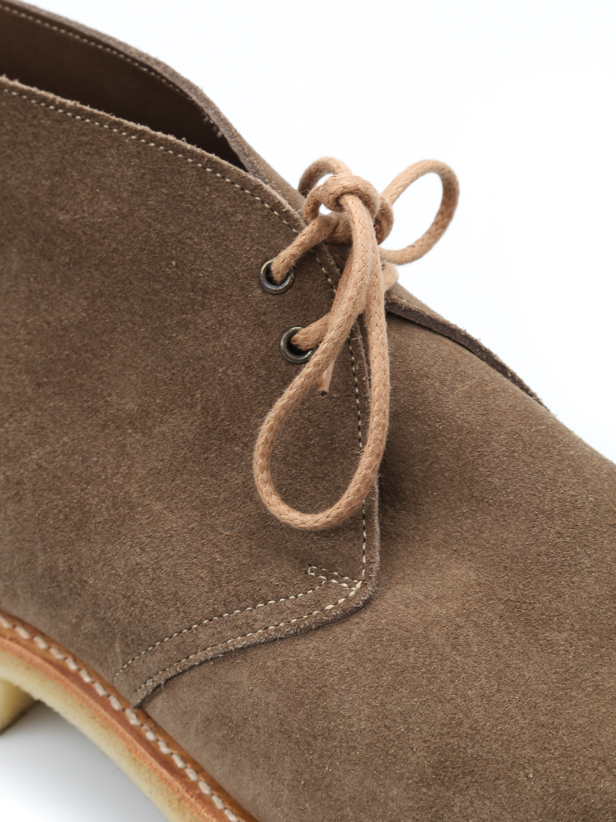 Bottes CHURCH'S Sahara En Daim - Taille 40 (UK 6 / US 6.5) - Largeur G - Couleur Kaki - État Très Bon