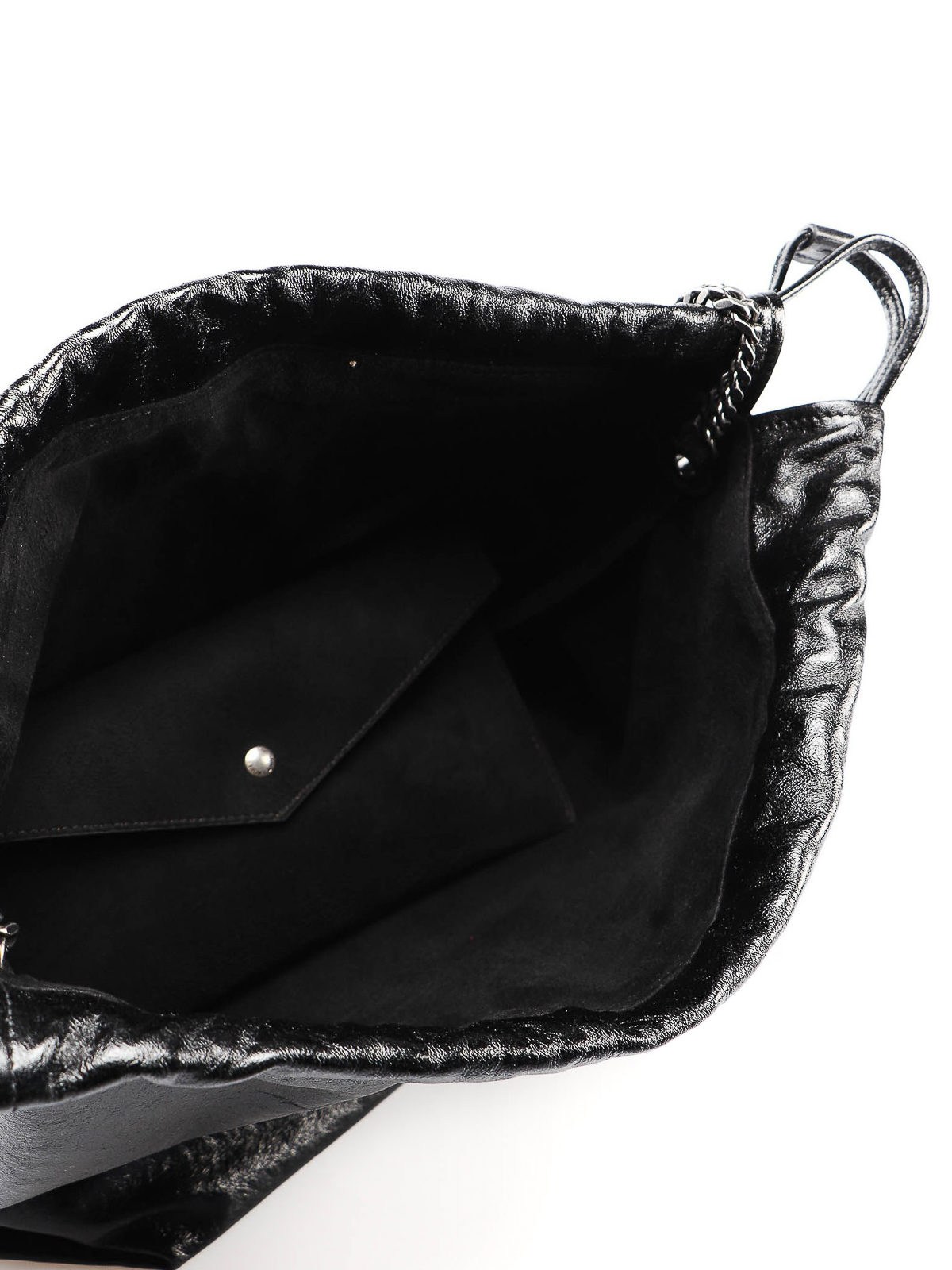 Saint Laurent Leather Teddy Bucket Bag, Saint Laurent Handbags