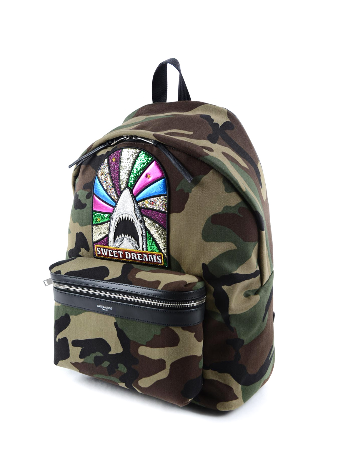 Saint laurent outlet camo backpack