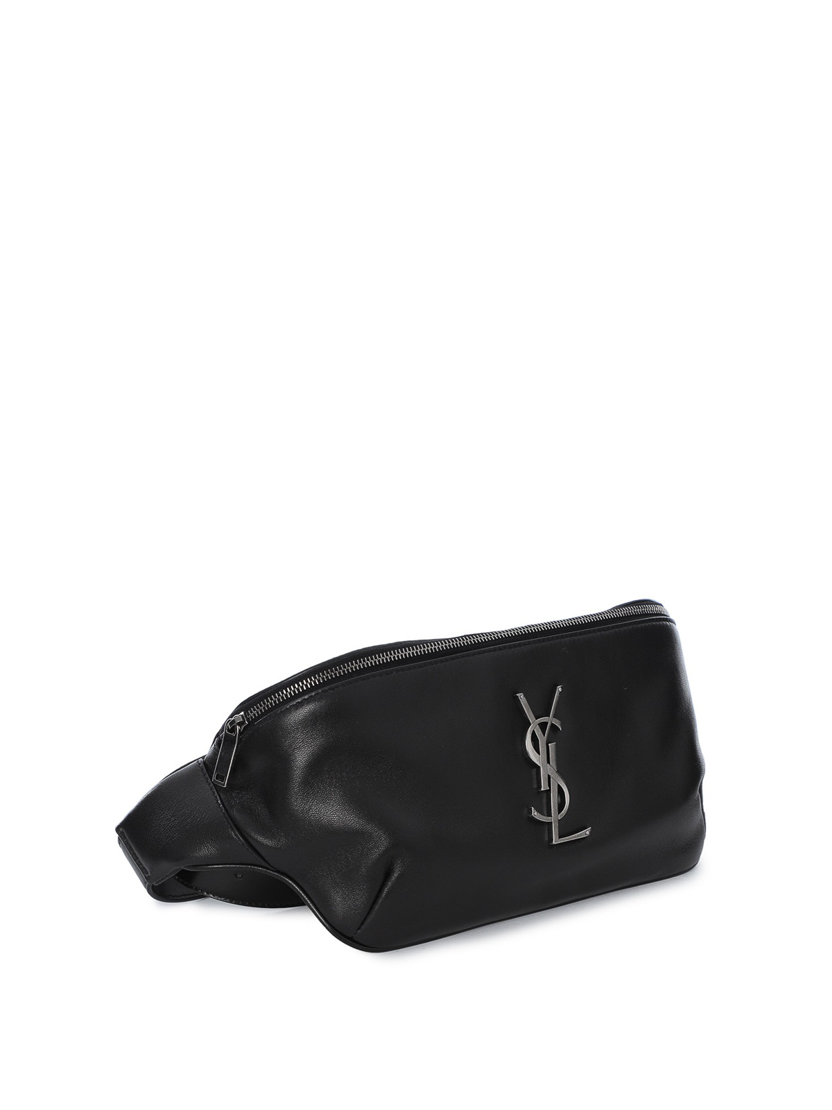 Leather Belt Bag in Black - Saint Laurent