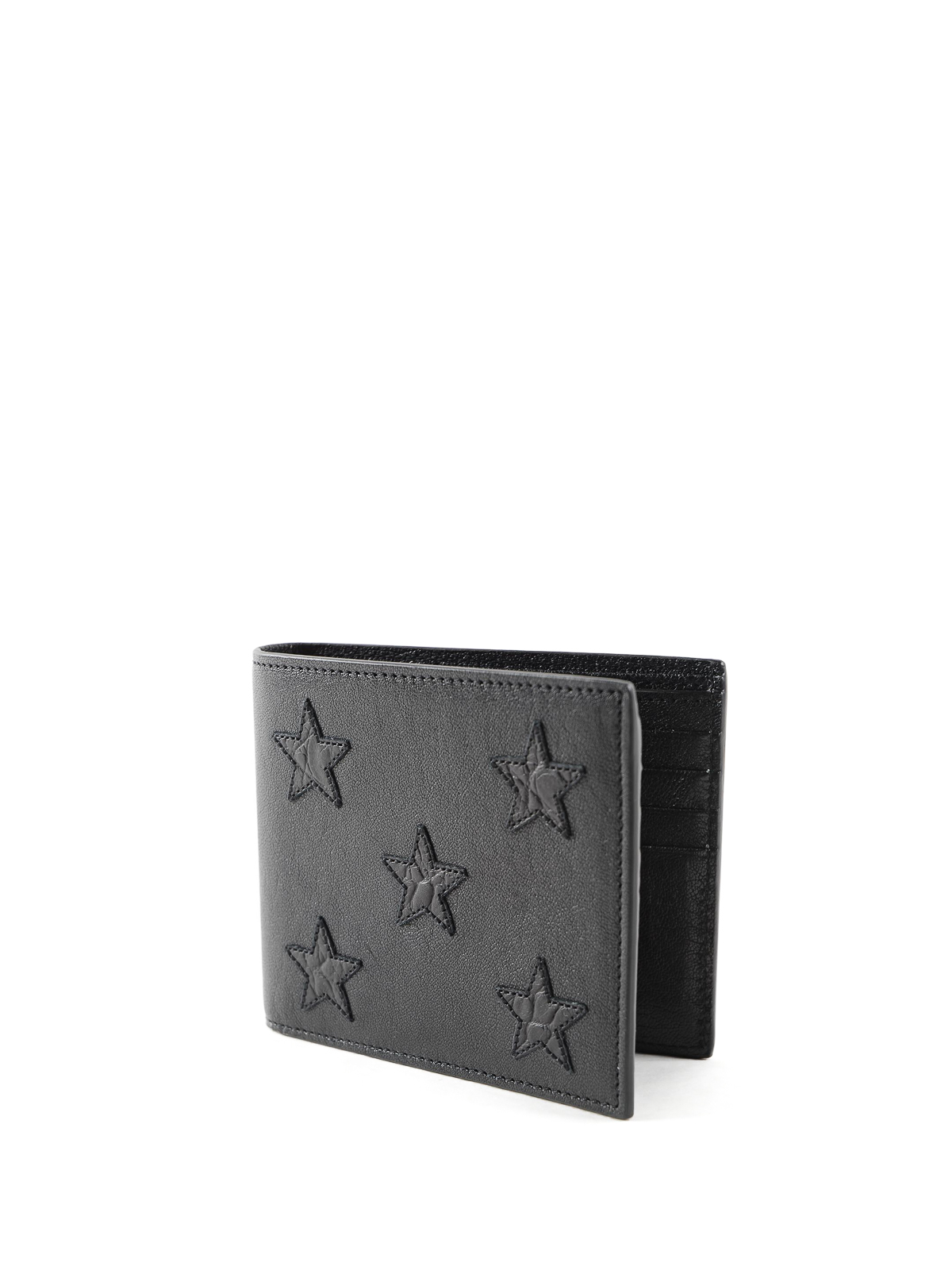 Saint Laurent Men's Tonal Monogram Leather Bifold Wallet