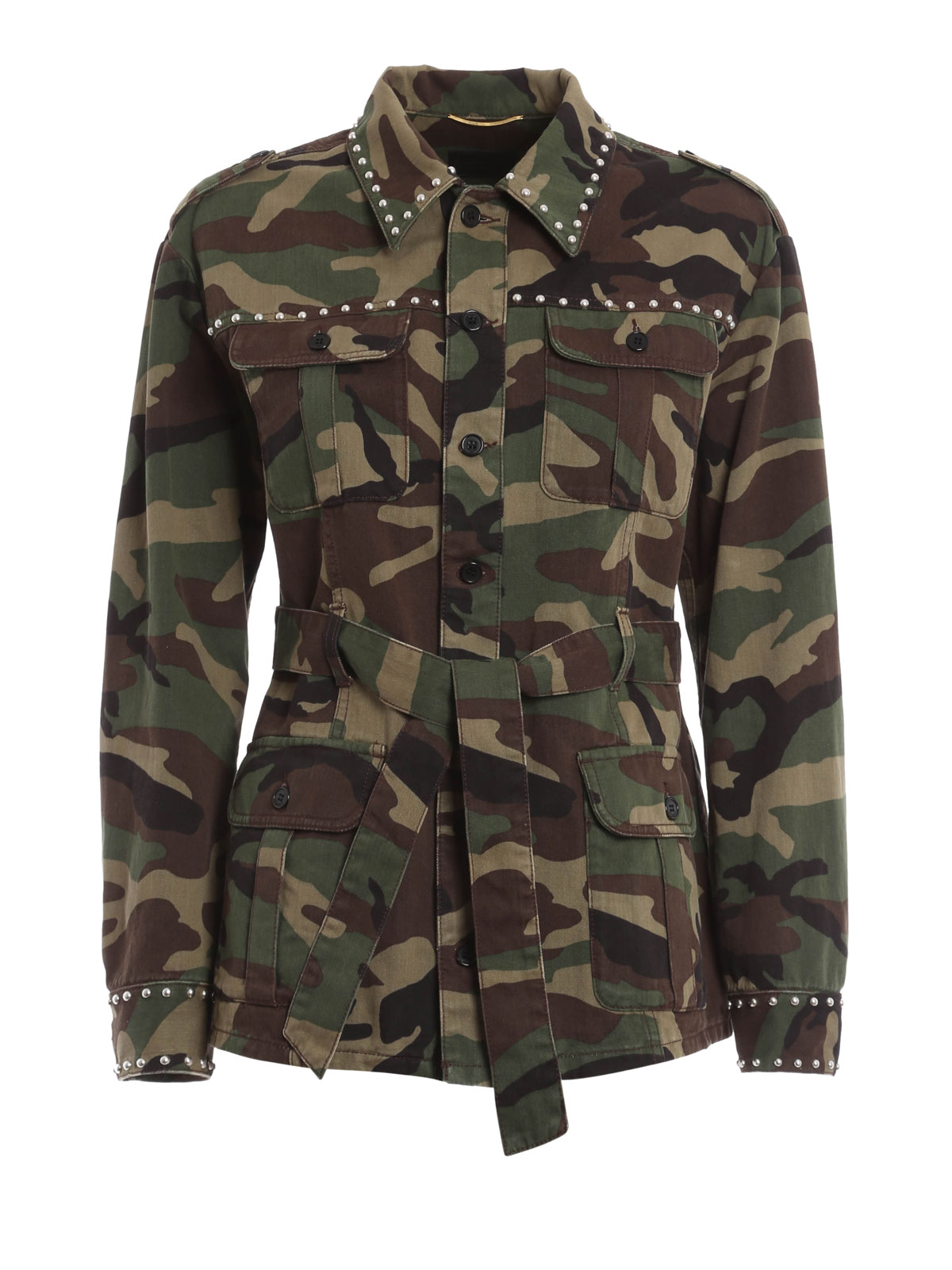 SAINT LAURENT camo 迷彩ウォレット YSL New Camo Wallet With Chain Strap - Vintage Lux