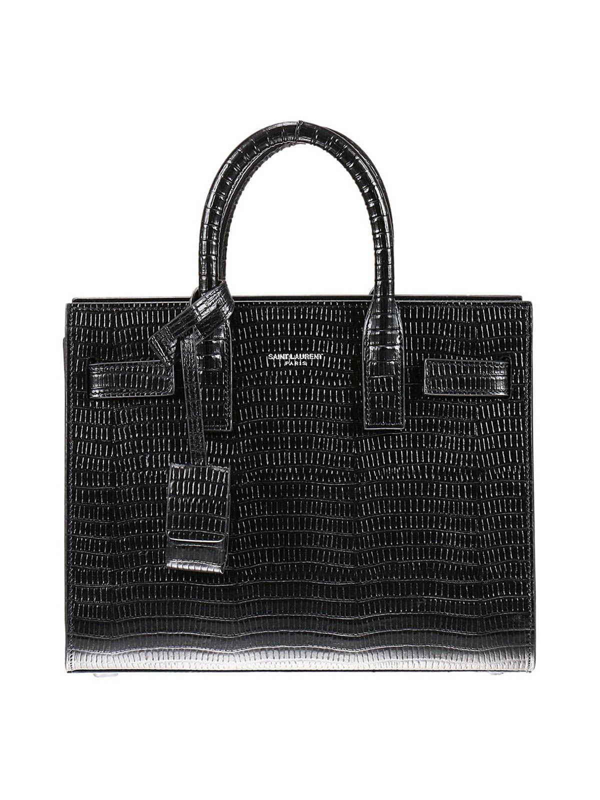 Saint Laurent Sac de Jour lizard print nano tote|392035CT43N1000