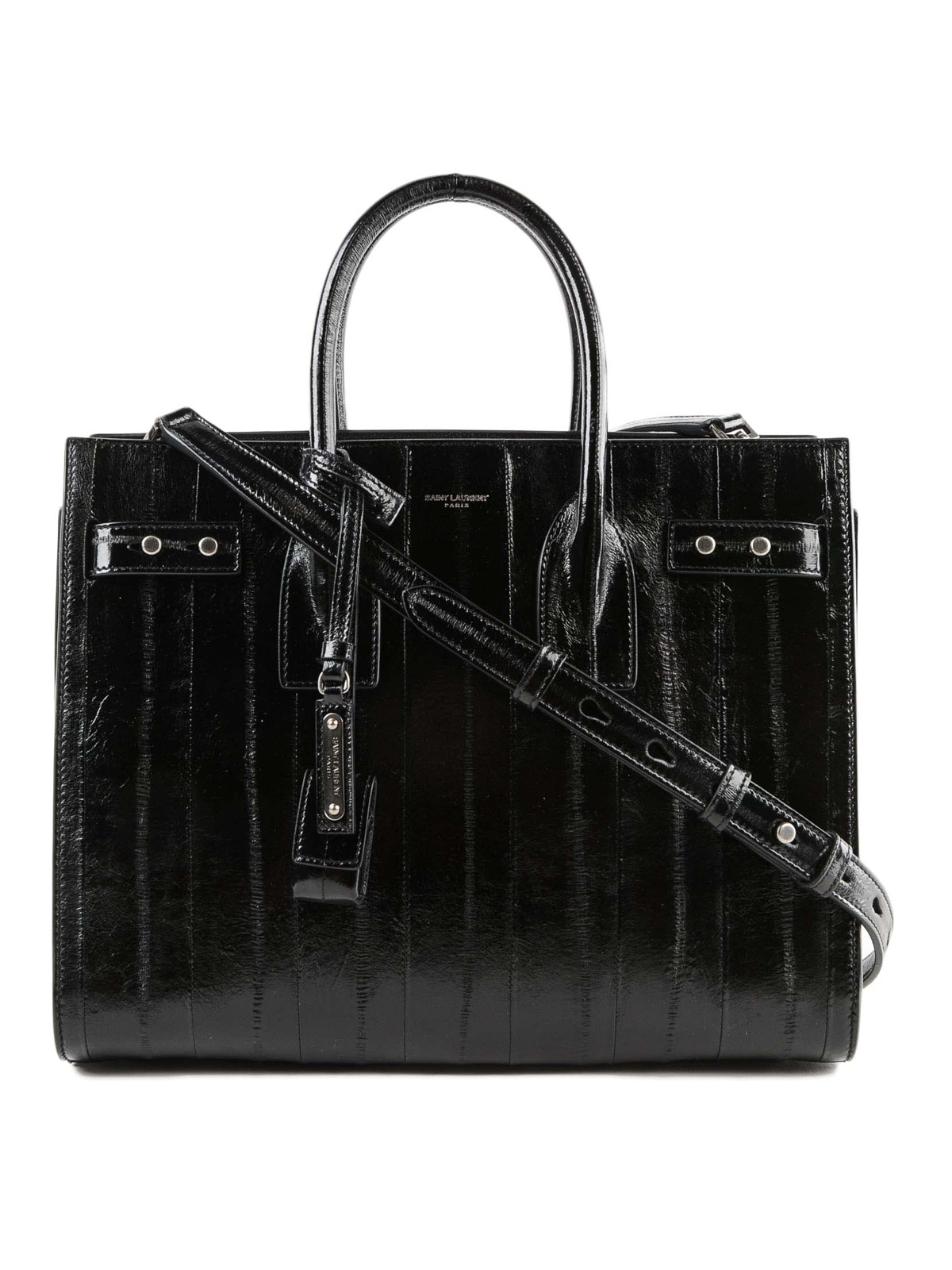 Saint Laurent Sac de Jour Nano Patent Leather Tote Bag