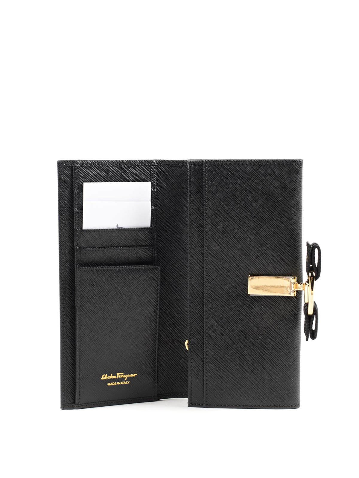 Ferragamo Miss Vara Bow continental wallet 22A900173588250NERO