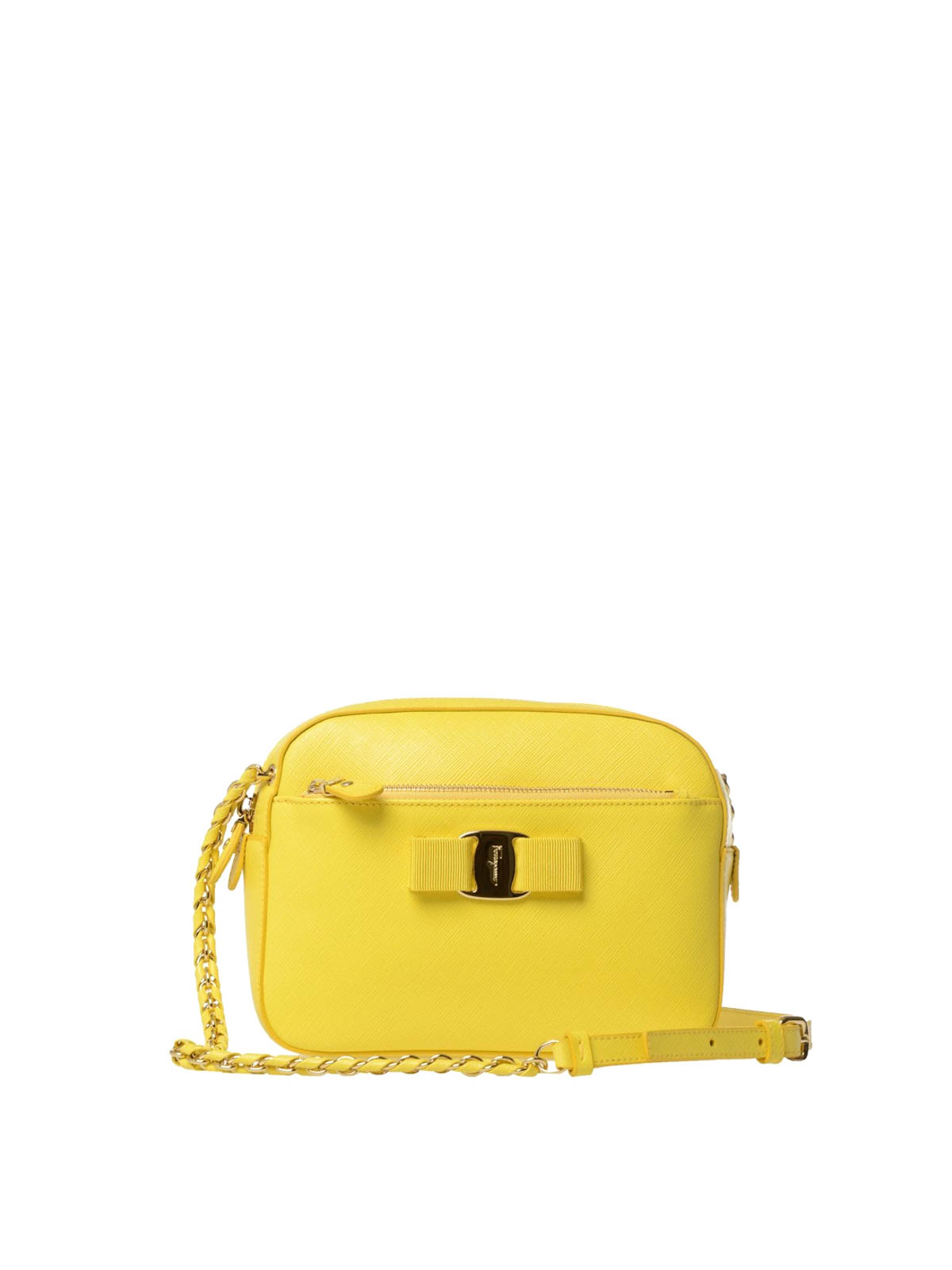 Salvatore Ferragamo スマホショルダーバッグ イエロー Ferragamo Lydia cross body bag - Yellow - Women|62894221F568