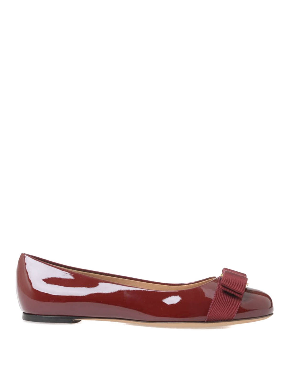 Patent Leather Flat Shoes Salvatore Ferragamo Ferragamo Varina