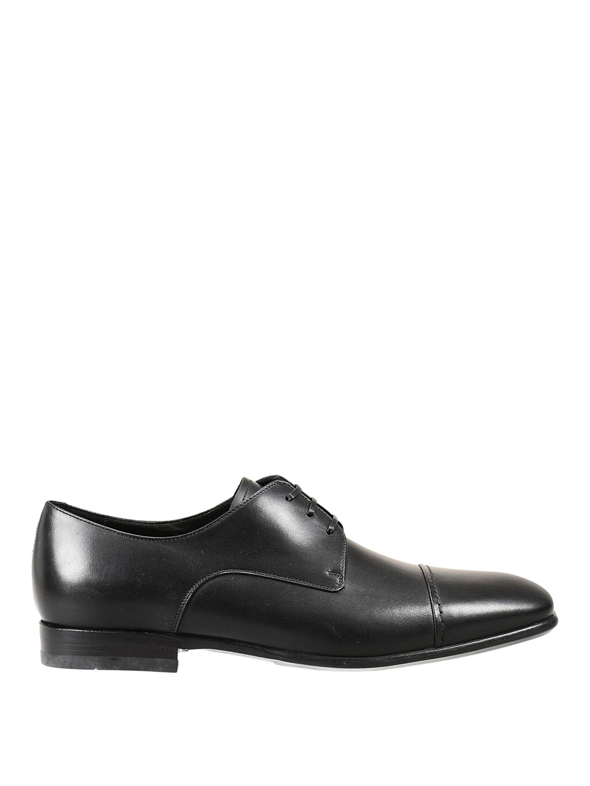 Ferragamo Manny derby shoes - Black - Men|618440028641