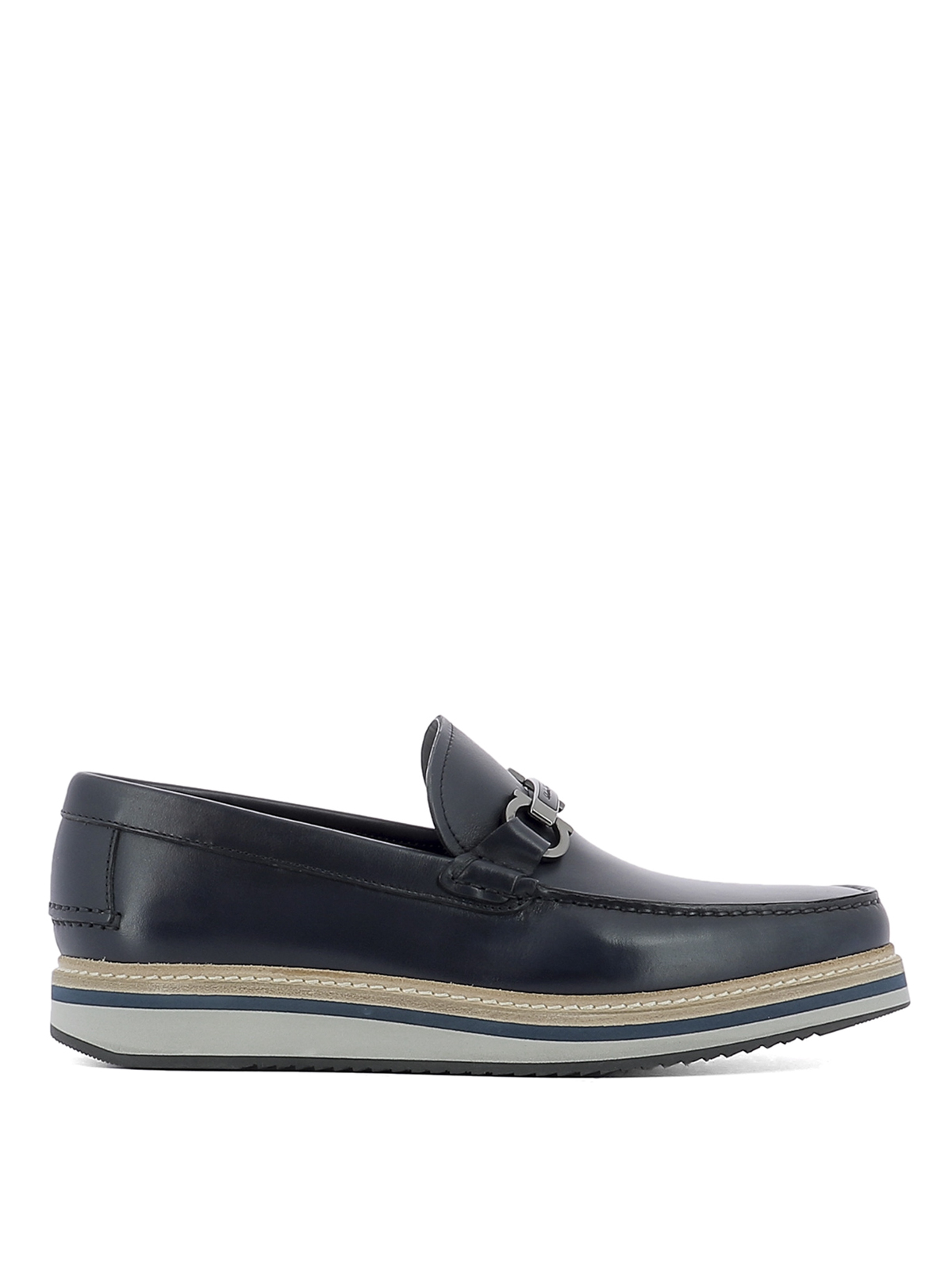フェラガモ　ローファー　スリッパタイプ Ferragamo ローファー/スリッパ メンズ - ダークブルー