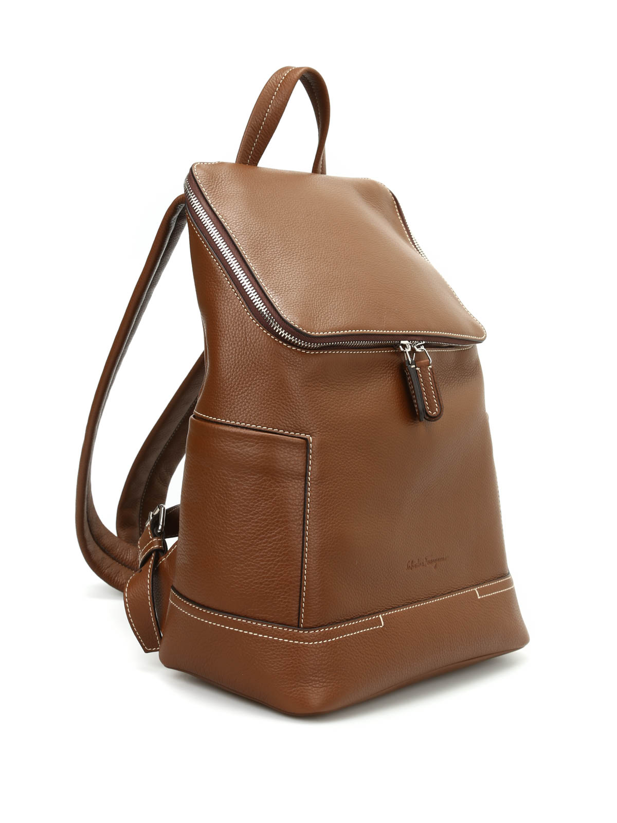 Leather Manhattan Backpack in Genuine Leather