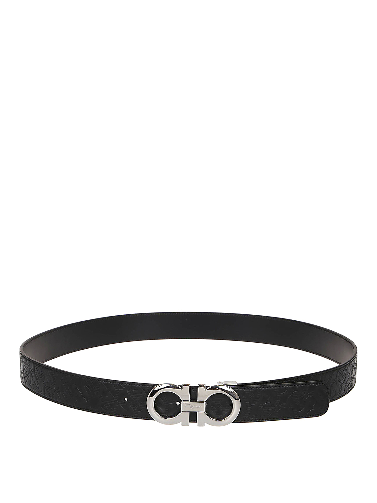 Lucky Brand Men's Reversible Leather Belt - Black/Brown Embossed, 1.5" Wide With Twist-Lock Buckle