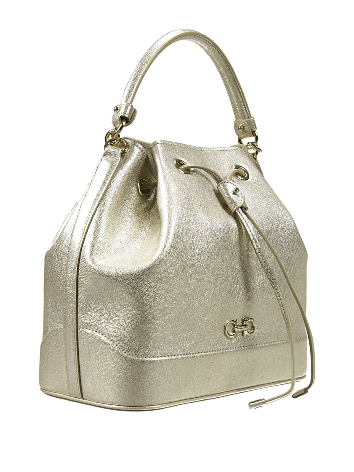 Ferragamo Millie bucket bag - ゴールド|62994921F566 | THEBS
