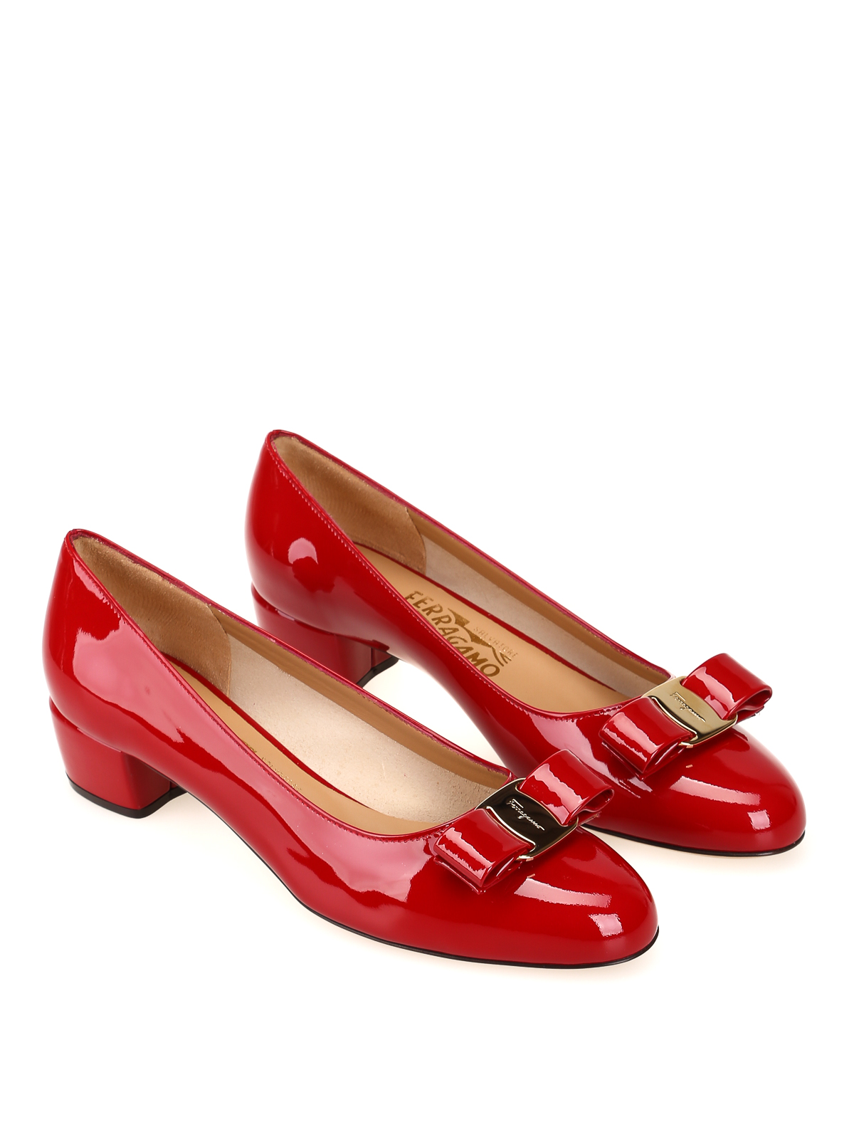 shoes Salvatore Ferragamo - Vara 1 red leather -