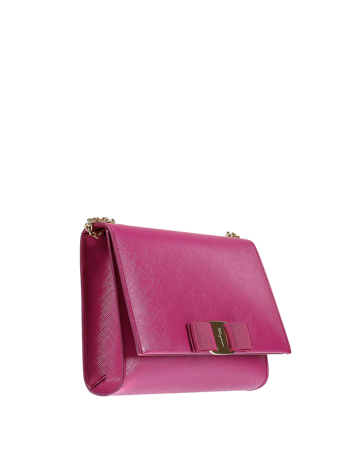 Ferragamo Vara bow mini crossbody bag - Fuchsia|22B558656944