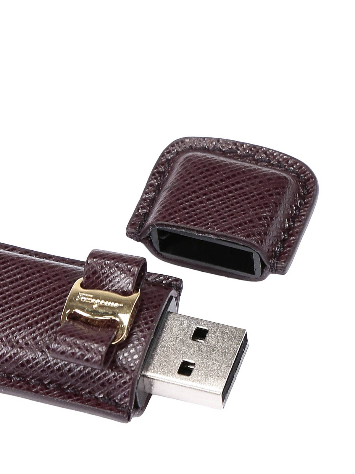 Key holders Salvatore Ferragamo - 16 GB USB Saffiano key holder -  61475022B948