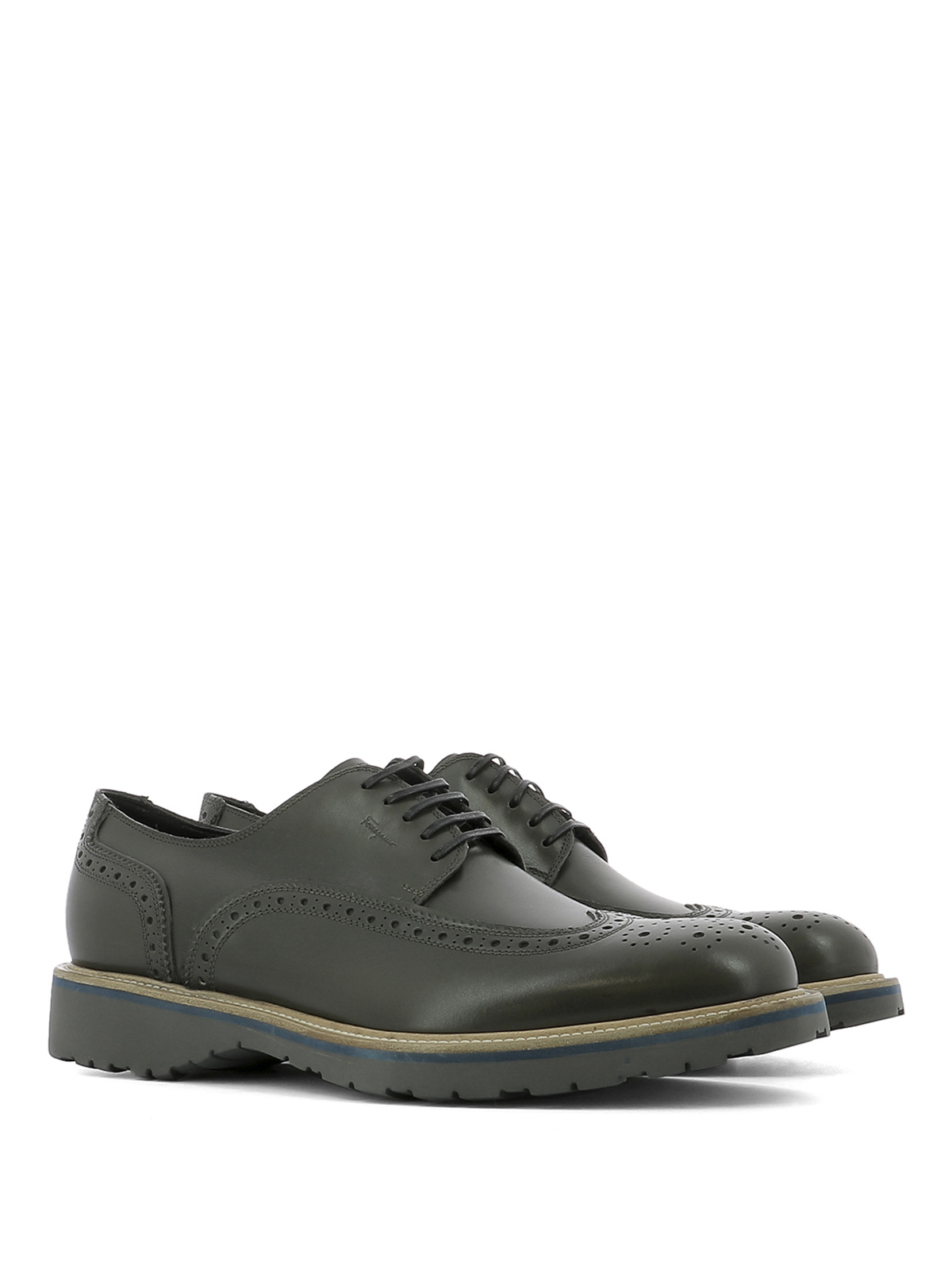 Salvatore Ferragamo Laced Brogues New Salvatore Ferragamo Mens Wingtip Oxford Brogues Size 7.5  main image 3
