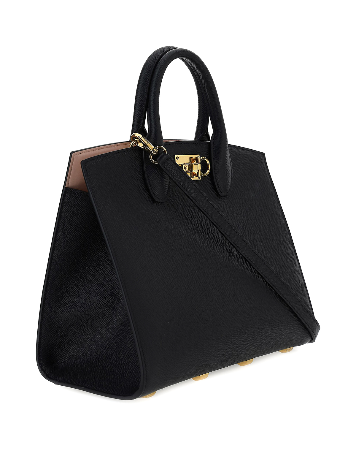 Ferragamo The Studio Box leather bag Black Women 740941