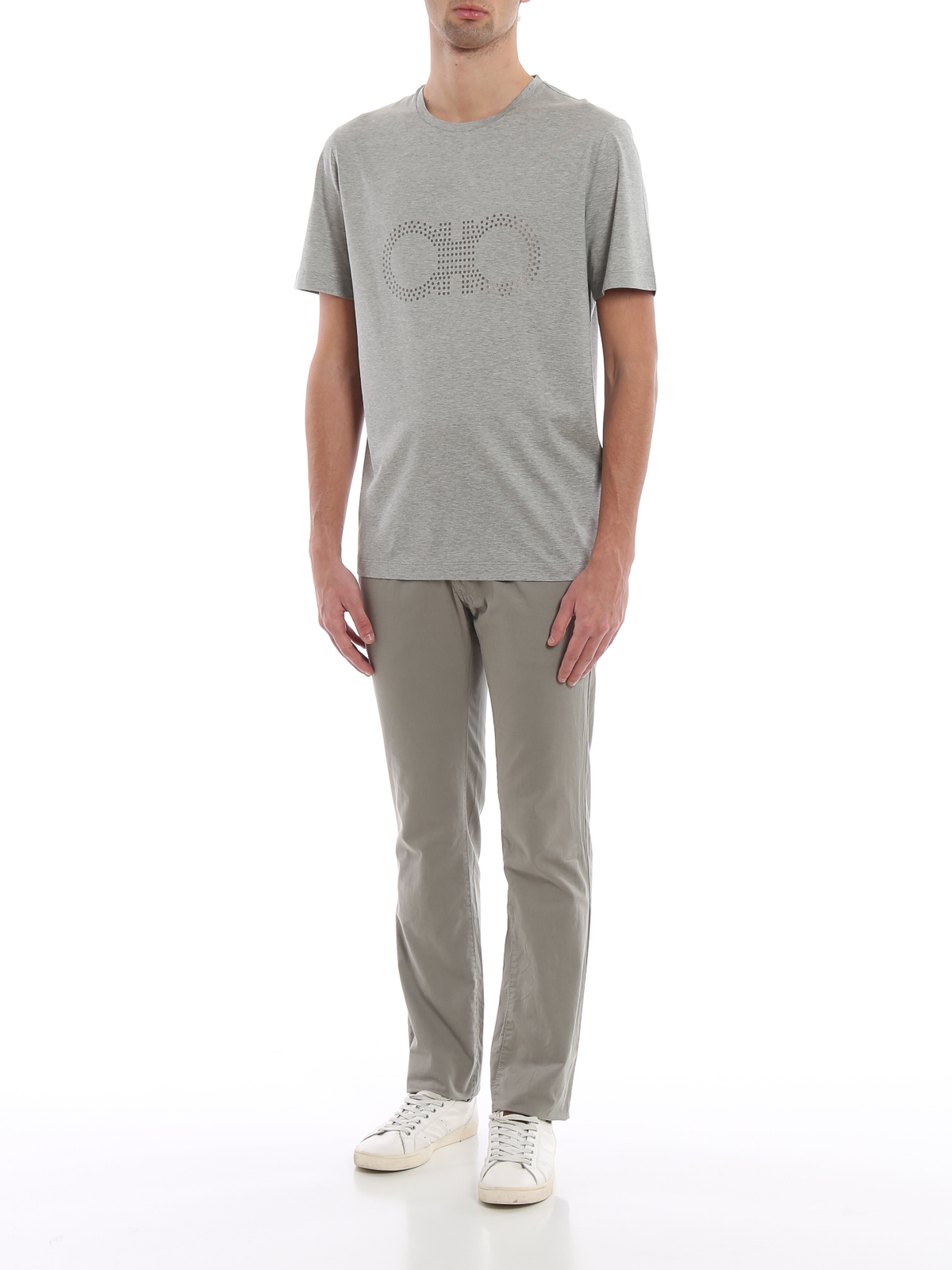 Ferragamo Tシャツ - グレー - グレイ|121886708029