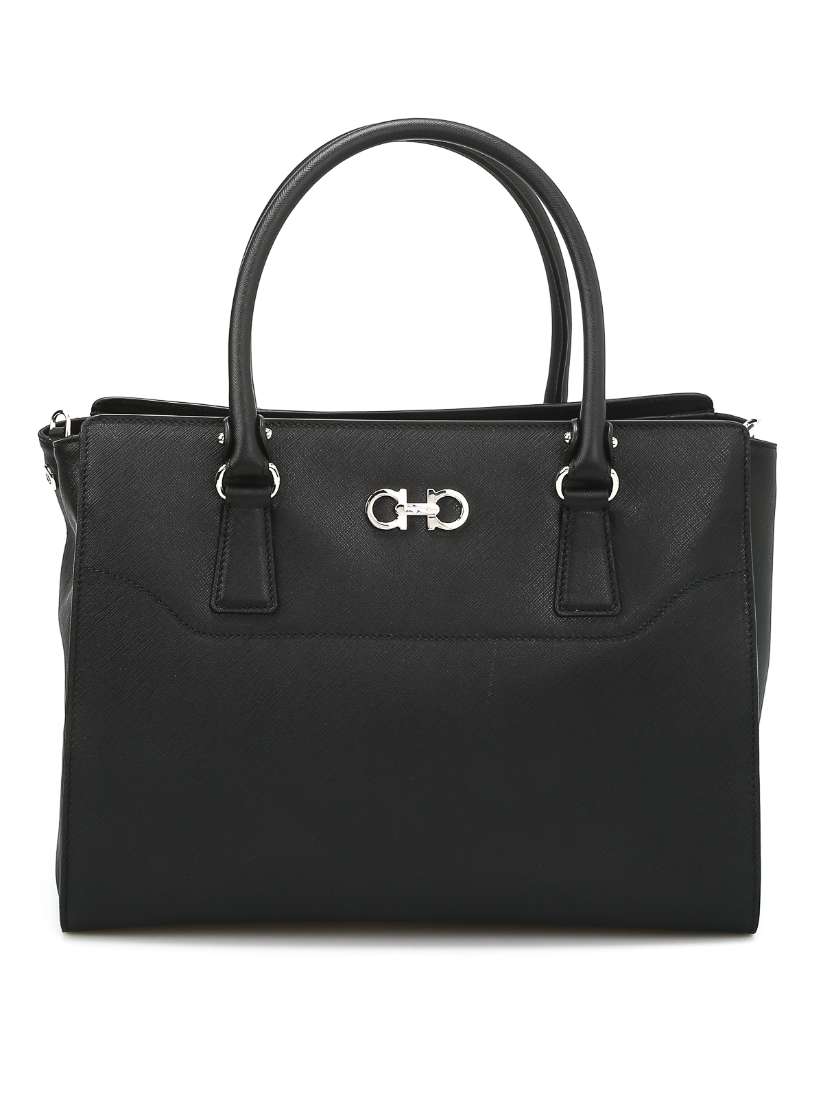 Ferragamo Saffiano leather bag - Black - Women|21F271616479