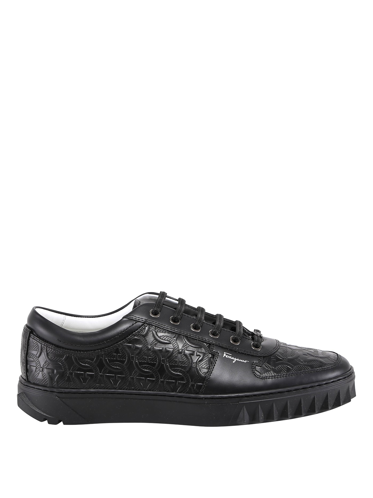 Ferragamo Zapatillas Gancini Negro Hombre 734285 THEBS