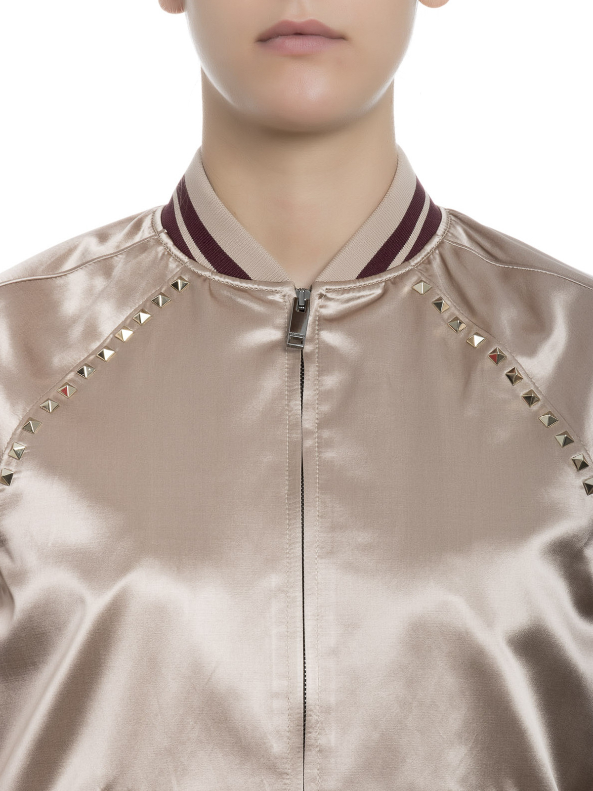 希少★VALENTINO GARAVANI ギャザー入り ボンバージャケット Valentino Garavani フローラル ボンバージャケット | ブラック