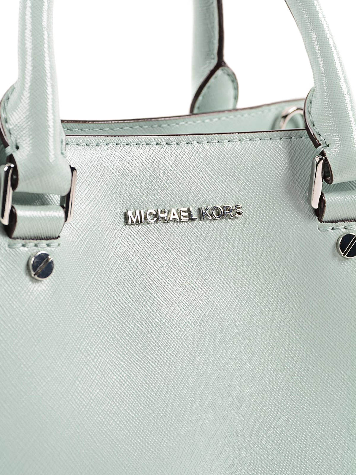 Michael Kors Savannah medium satchel - Light Green|30S6SS7S2A303