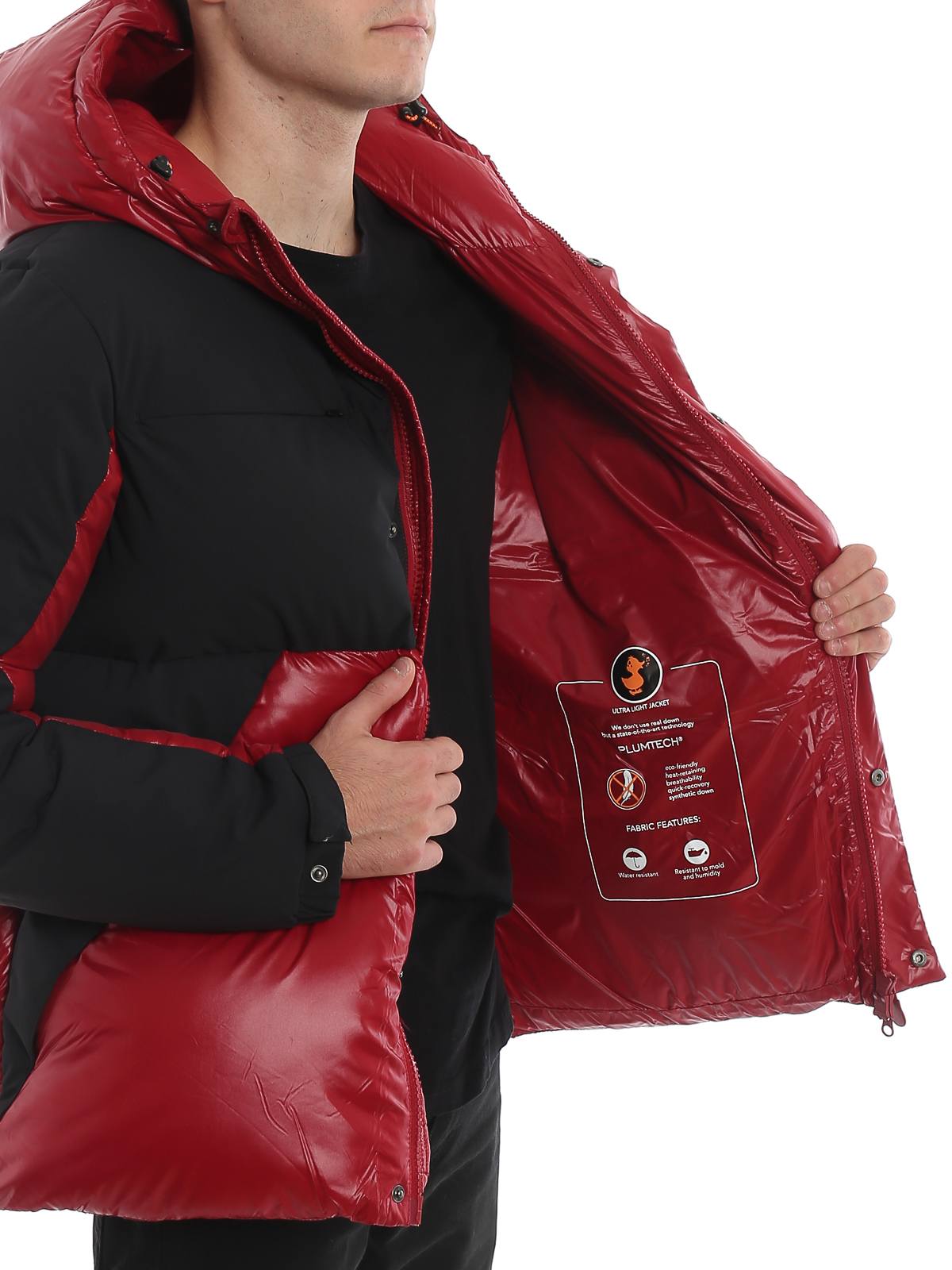 Winter jackets with red on sale patch