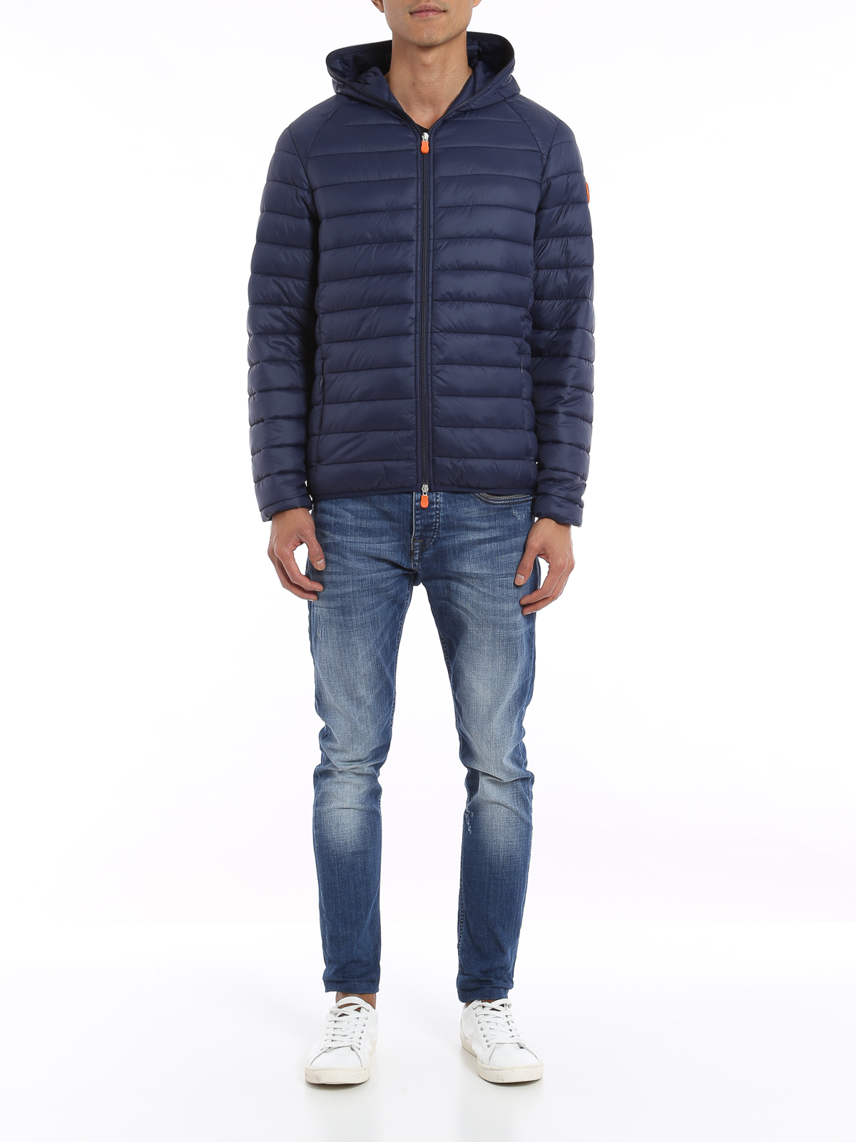 Piumino Uomo Save The Duck JUNCUS - Marrone Blu 90025