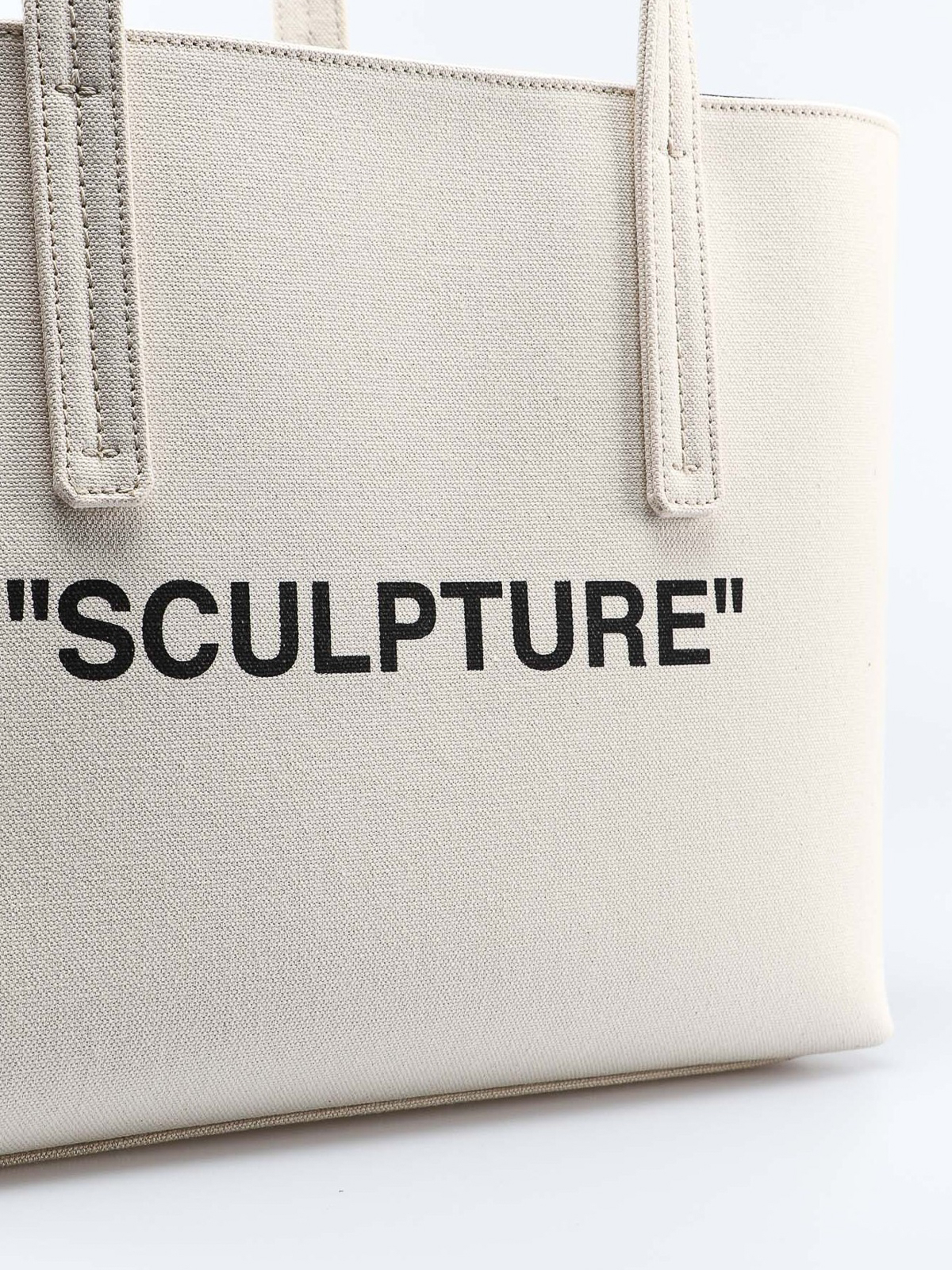Canvas Sculpture Shopper Tote Bag