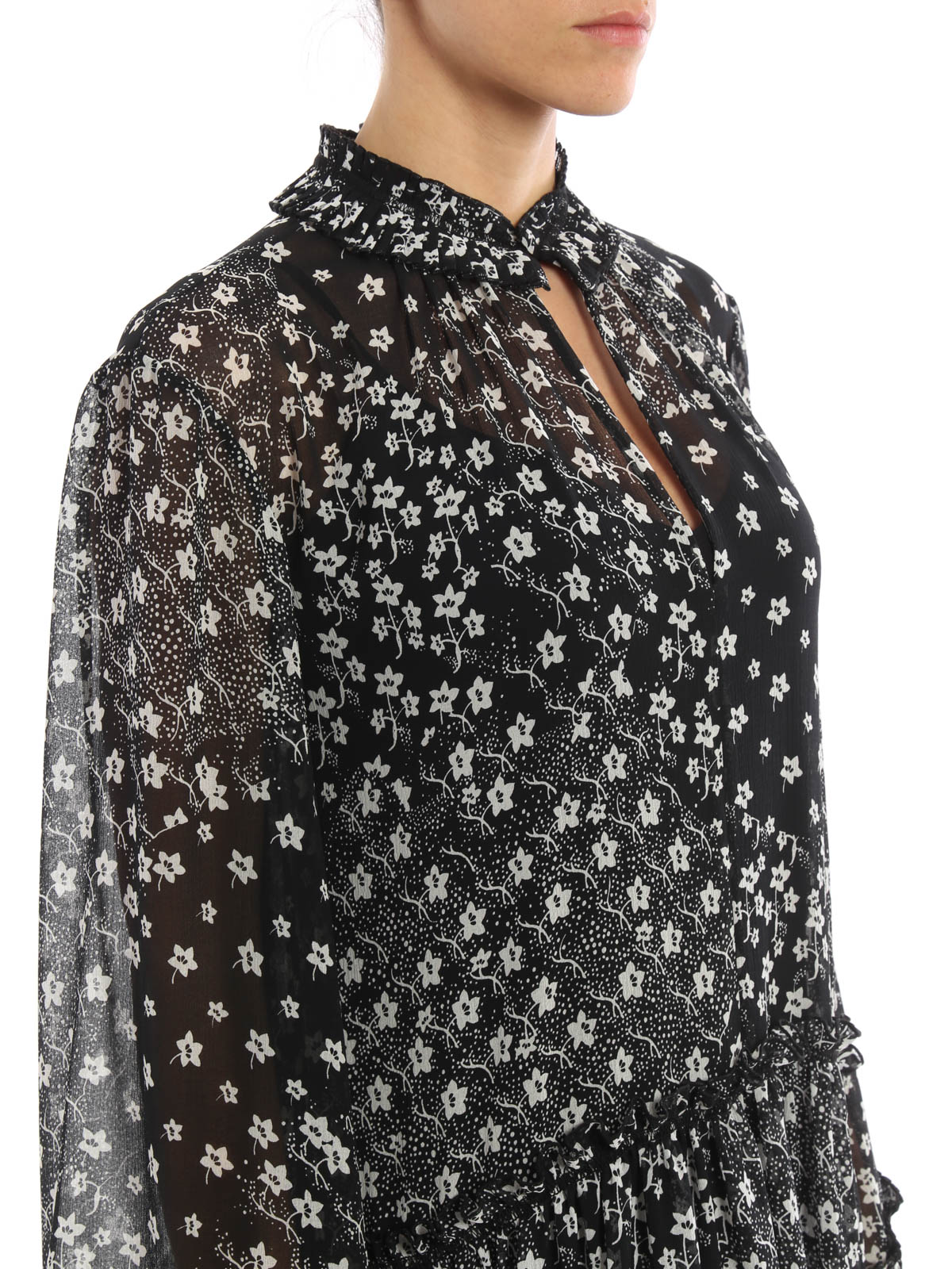 SEE BY CHLOE - 最終価格❤️3/17SEE BY CHLOE flower knit. See by Chloe Womens Abstract Floral Print Wrap Mini Dress