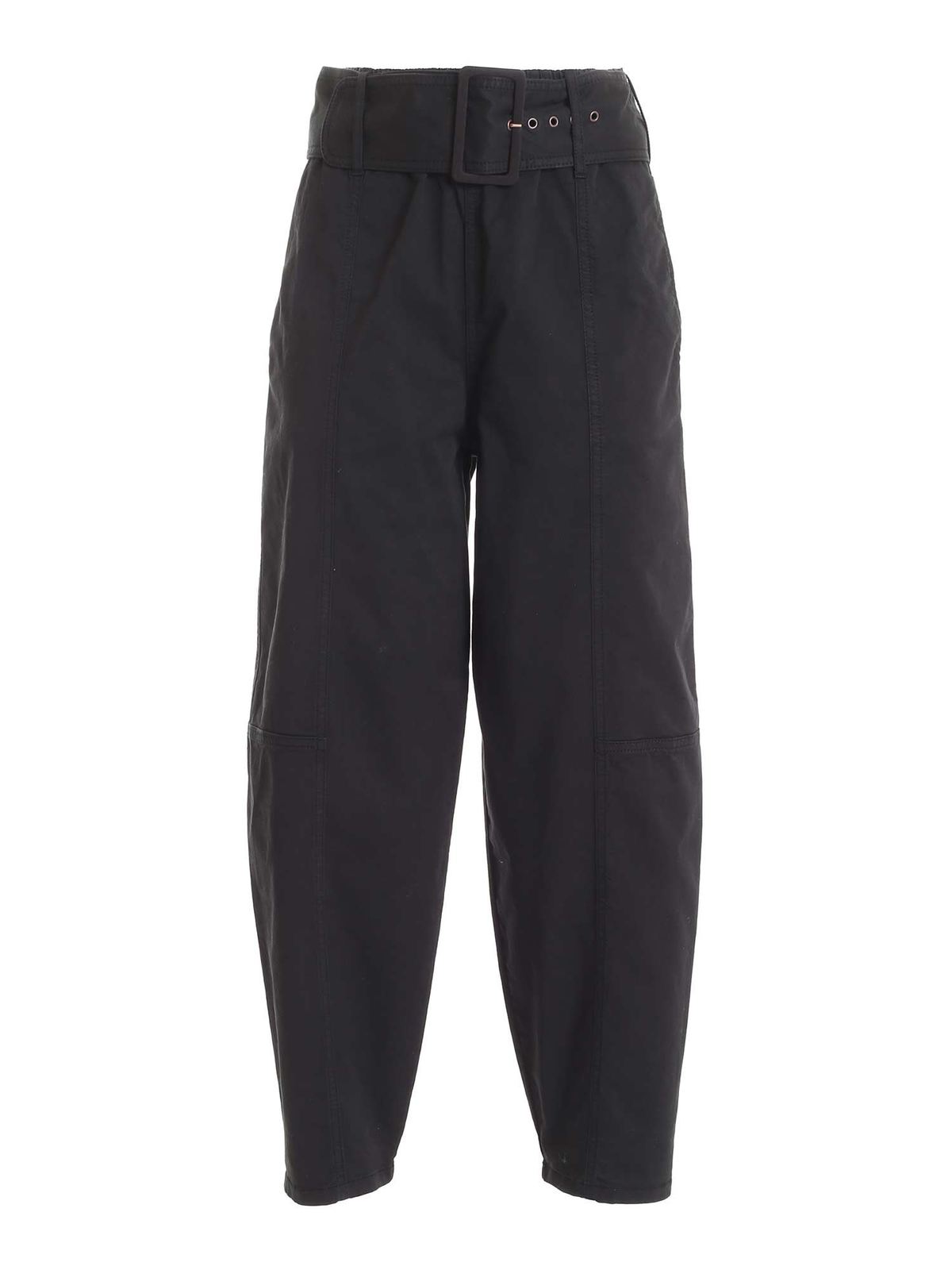 See By Chloé Belt Trousers In Black In Negro