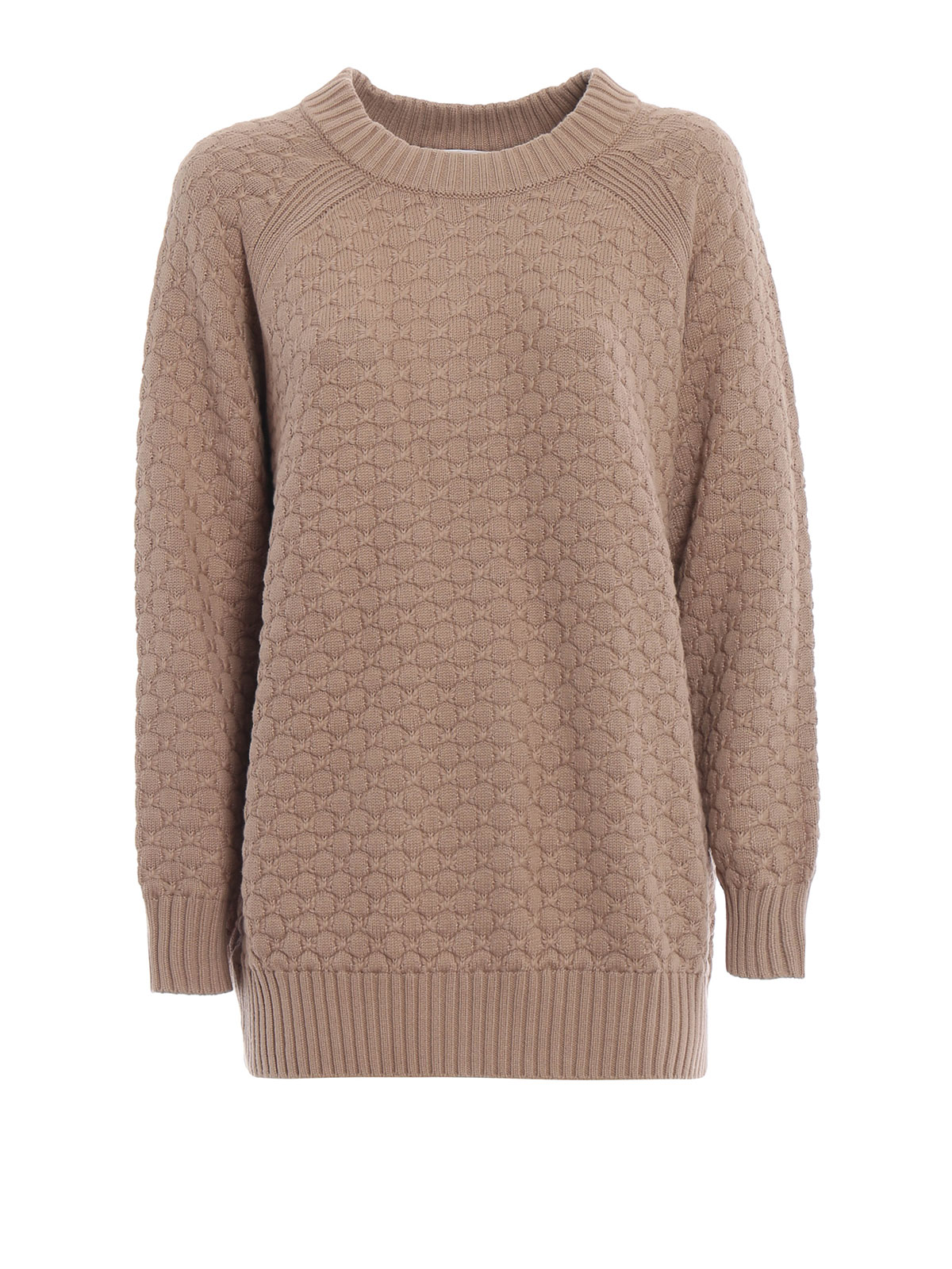 See by Chloé Back button detail cotton oversize sweater|S18AMP03510279