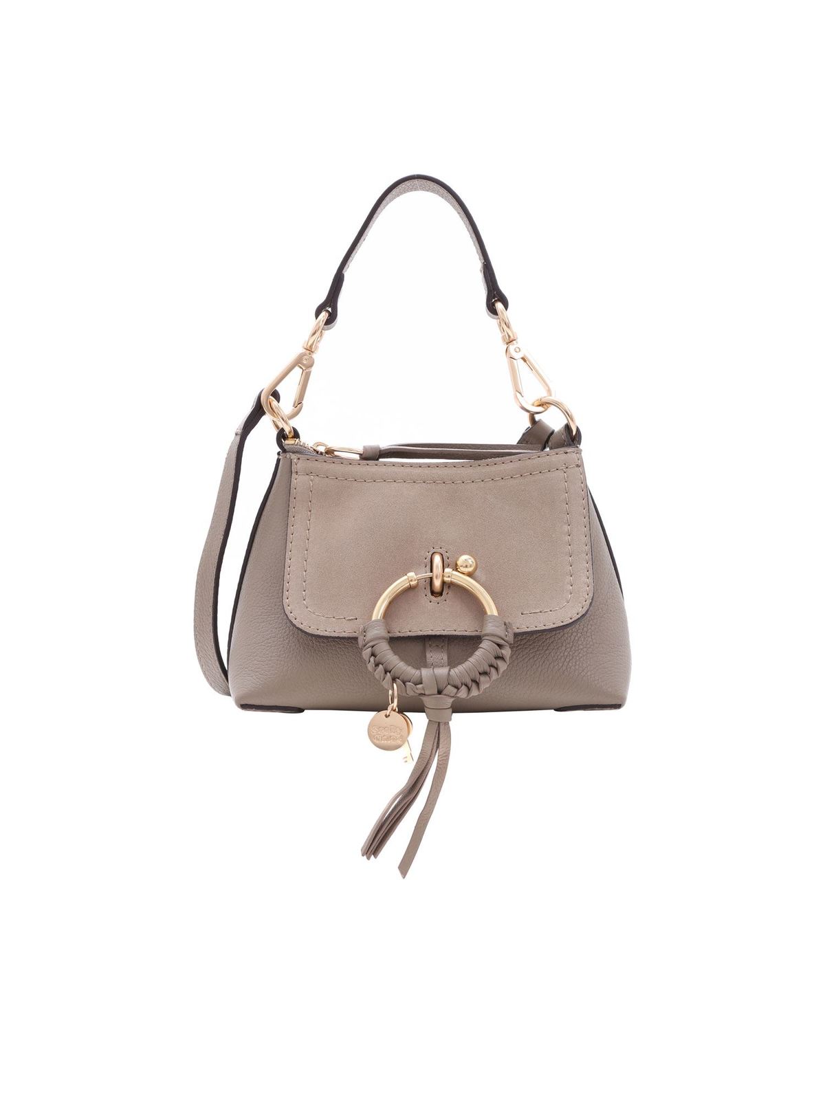 See By Chloé Taupe Mini Joan Cross-body Bag In Grey