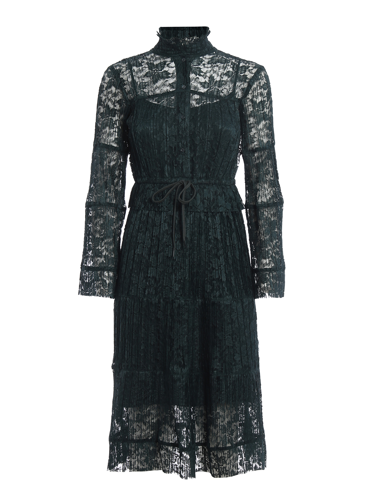 trina turk lace dress Cappuccia Lace-Up Mini Dress main image 1