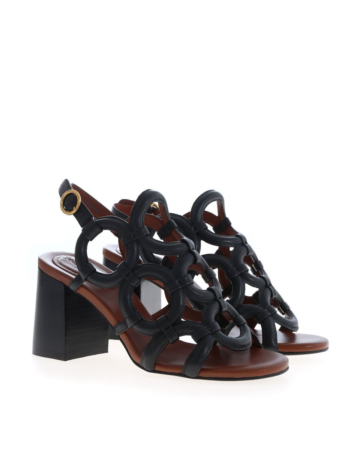 Shop See By Chloé Kara Sandals In Black In Negro