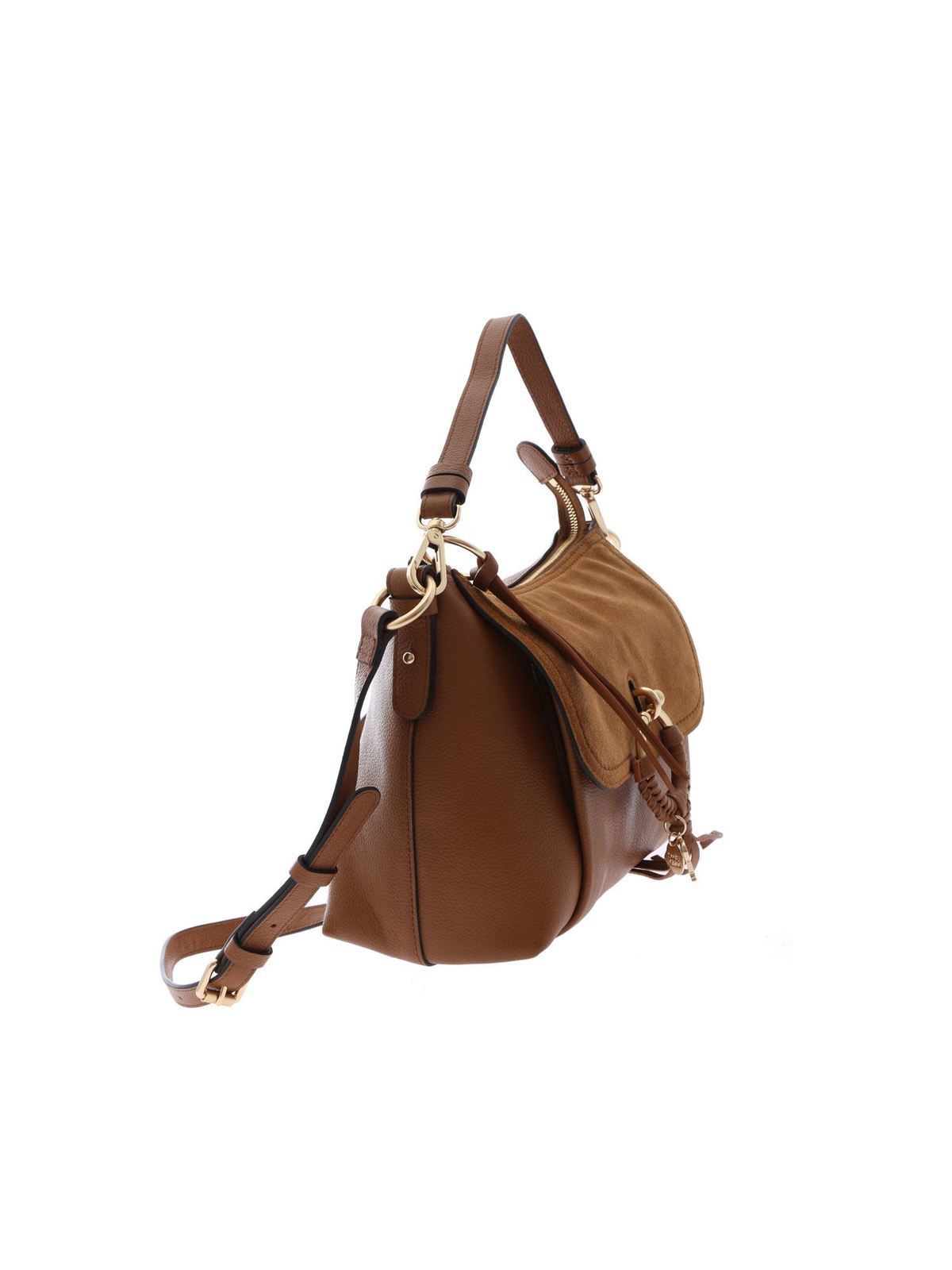 Shop See By Chloé Joan Small Shoulder Bag In Caramel Brown In Marrón