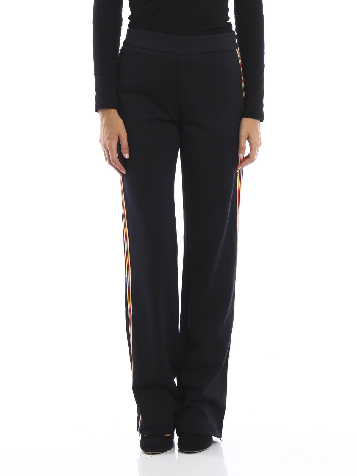 【祝開店！大放出セール開催中】 striped Side Chloé by See jersey Black - pants パンツ