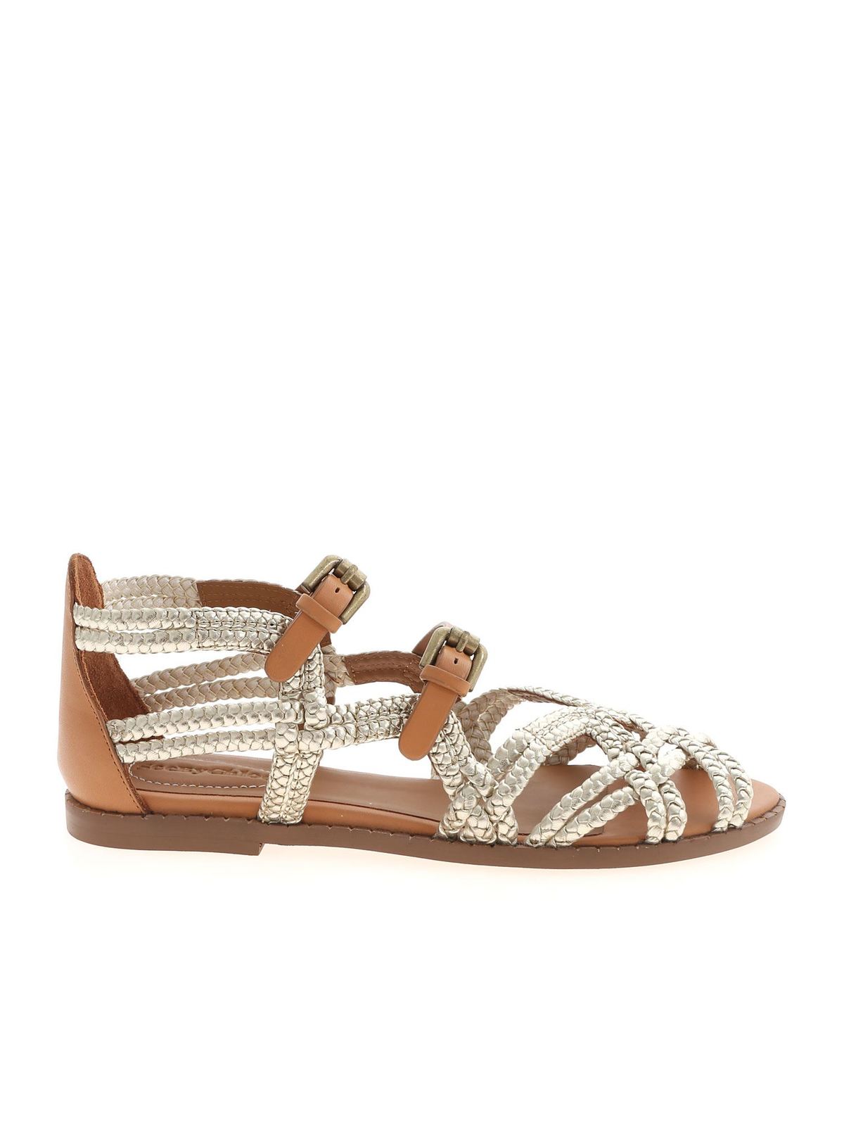 Sandals See by Chlo Adria sandals in platinum and leather color