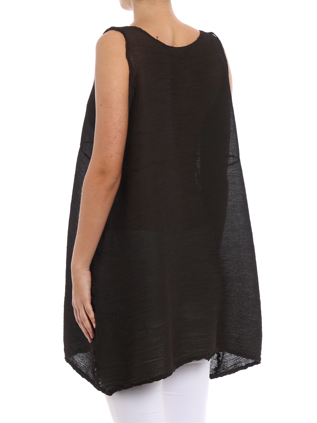 トップス me ISSEY MIYAKE SEE-THROUGH CREPE COLOR ZIG ZAG SEE-THROUGH CREPE – ISSEY MIYAKE ONLINE STORE